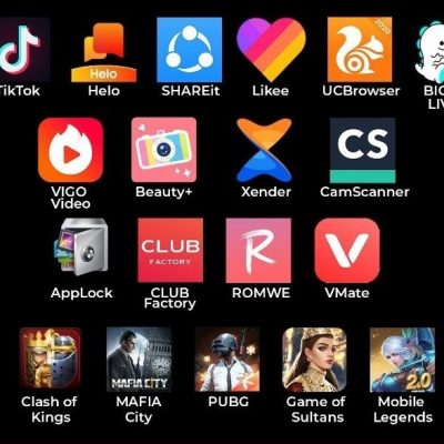 TikTok list of Chinese apps
